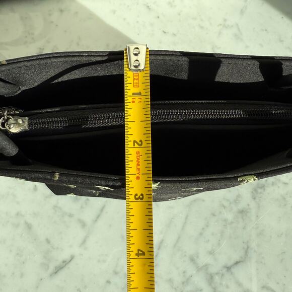 Sunny Hawaii Black Palm Tree Embroidered Handbag Small Tote - Picture 10 of 12